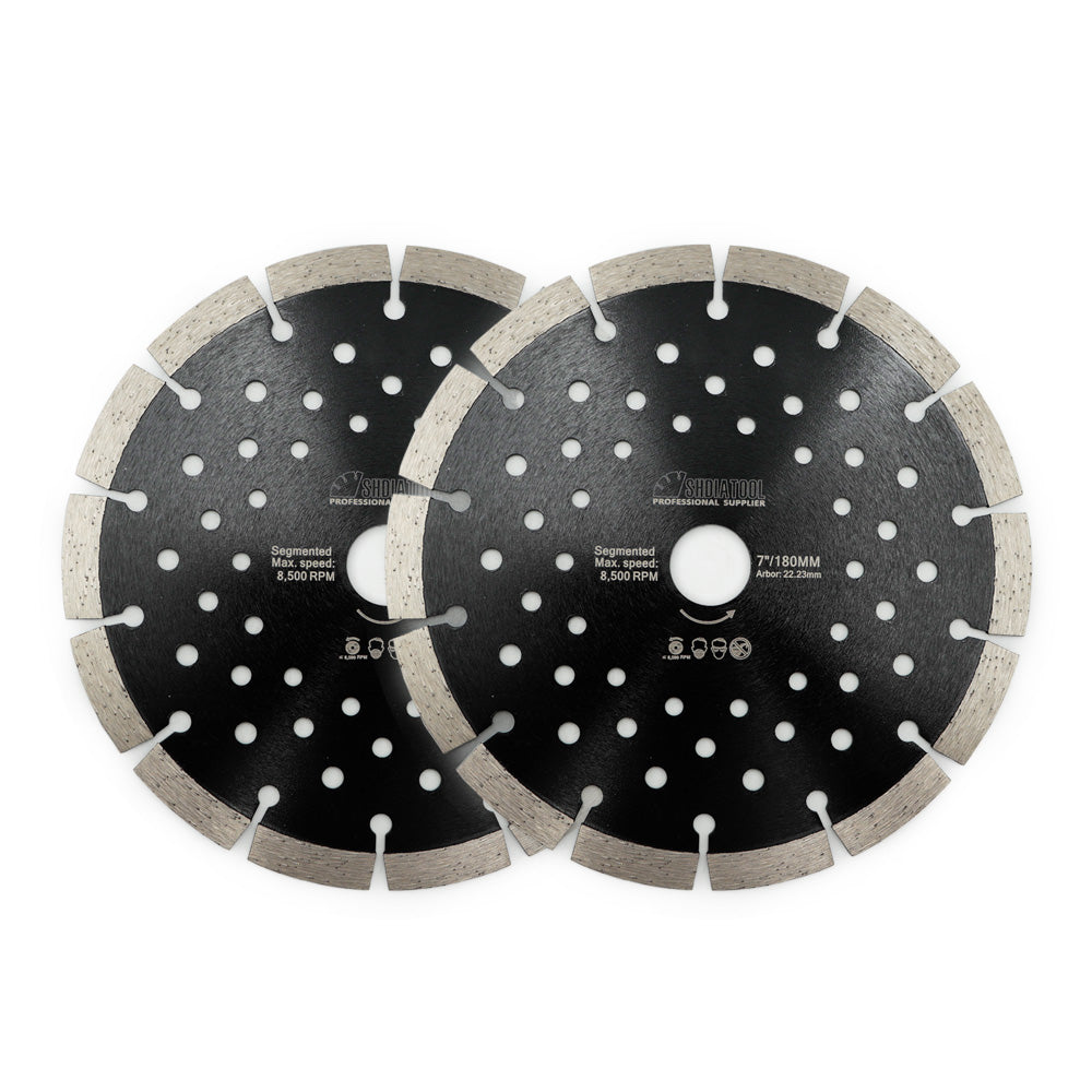 SHDIATOOL Concrete Diamond Segmented Saw Blade with Multi Holes Cutting Granite Marble - SHDIATOOL