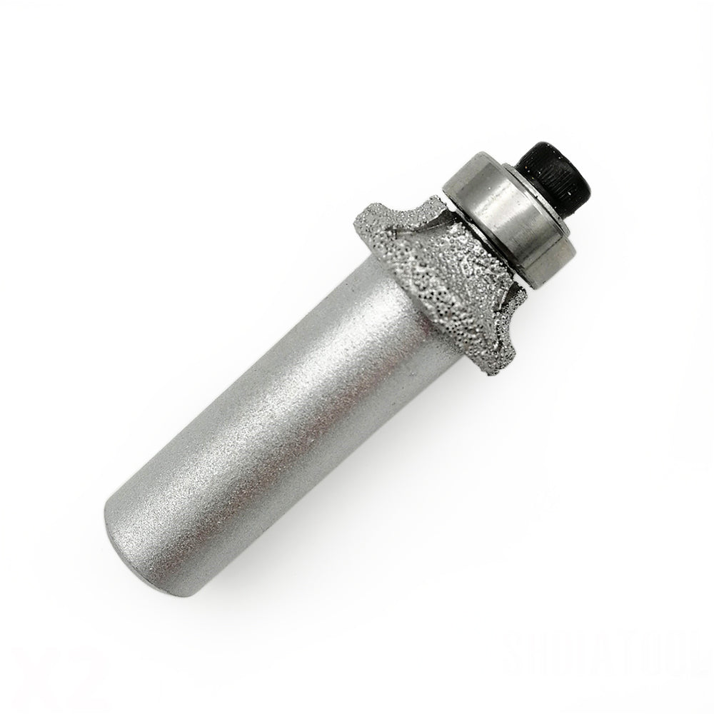 2pcs Radius Vacuum brazed diamond router bits for stone, Radius 3mm 12.7mm shank for edge profile - SHDIATOOL