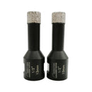 SHDIATOOL 2pcs Diamond Core Drill Bits 5/8-11 thread for Porcelain Ceramic Tile Marble Brick - SHDIATOOL