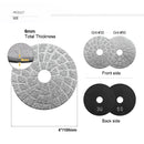 SHDIATOOL 4 Inch Vacuum Brazed Diamond Grinding Disc for Marble Concrete Granite Grit 30/50 - SHDIATOOL