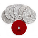 SHDIATOOL Diamond Polishing Pads for Marble Granite Dia 4"/100mm 7pcs/set - SHDIATOOL
