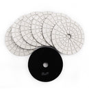 SHDIATOOL Diamond Polishing Pads for Marble Granite Dia 4"/100mm 7pcs/set - SHDIATOOL