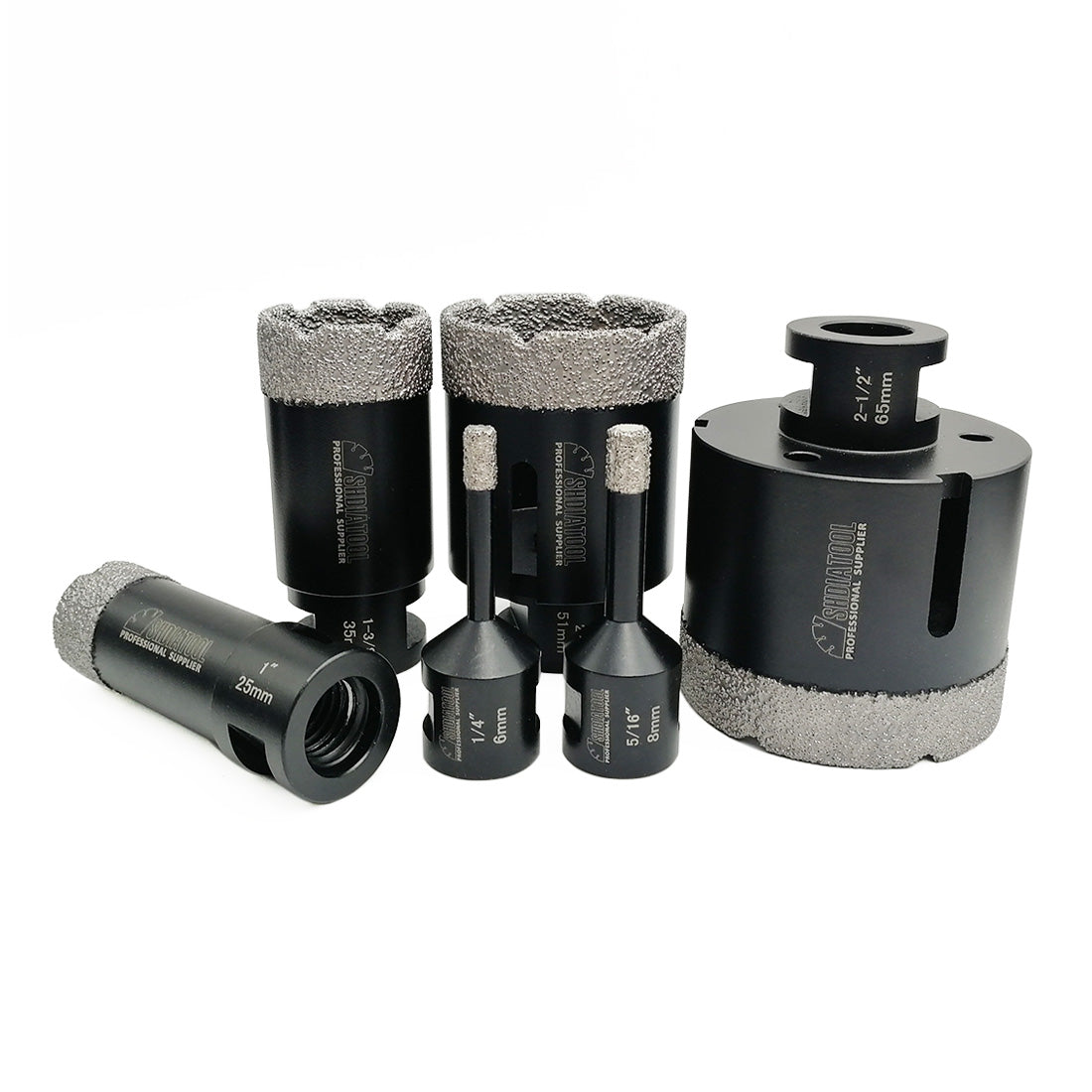 Diamond Core Drill Bits Set for Porcelain Tile Granite Marble Arbor 5/8-Inch-11 - DIATOOL