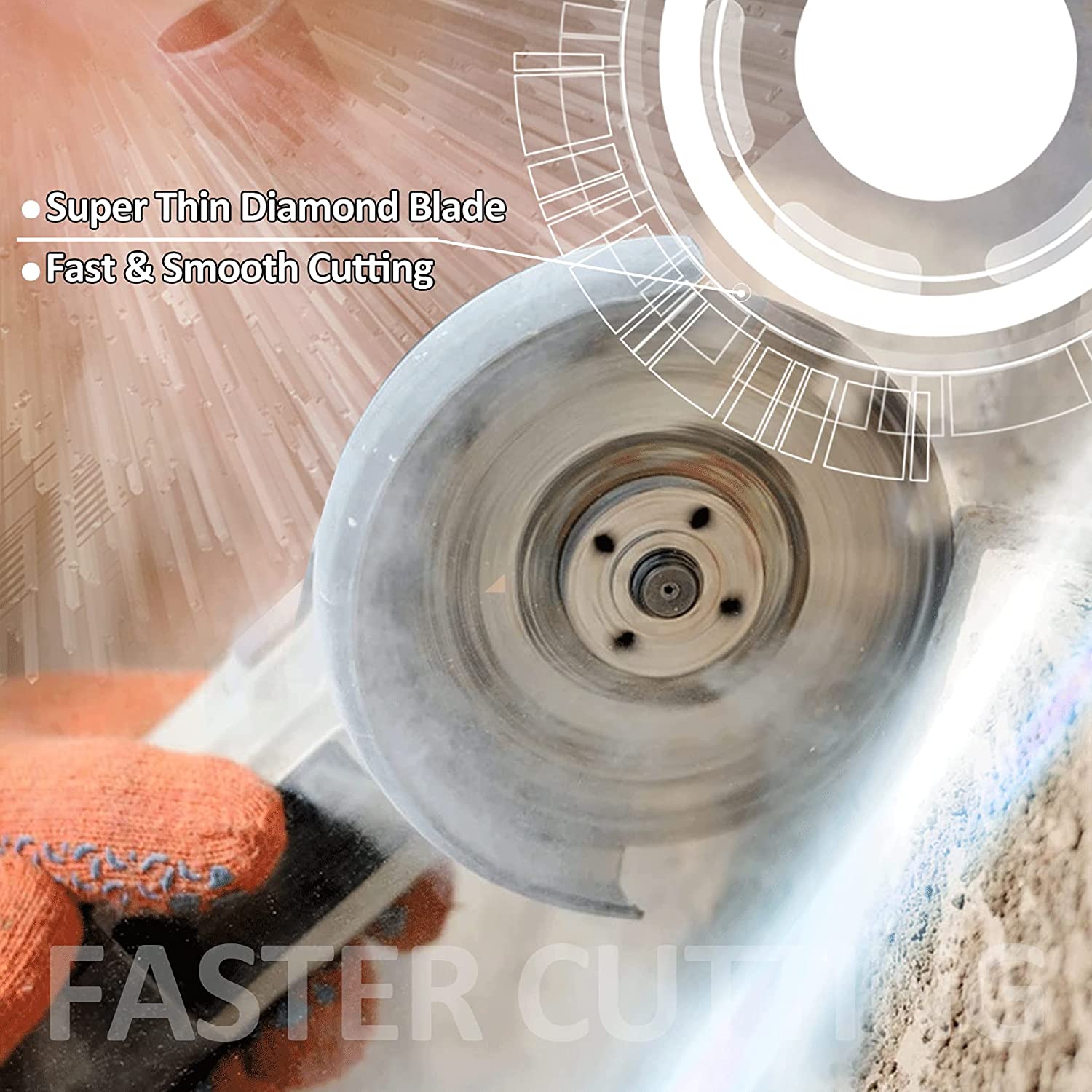 SHDIATOOL 3" Diamond Turbo Blade for Granite Concrete 2pcs 75mm - SHDIATOOL