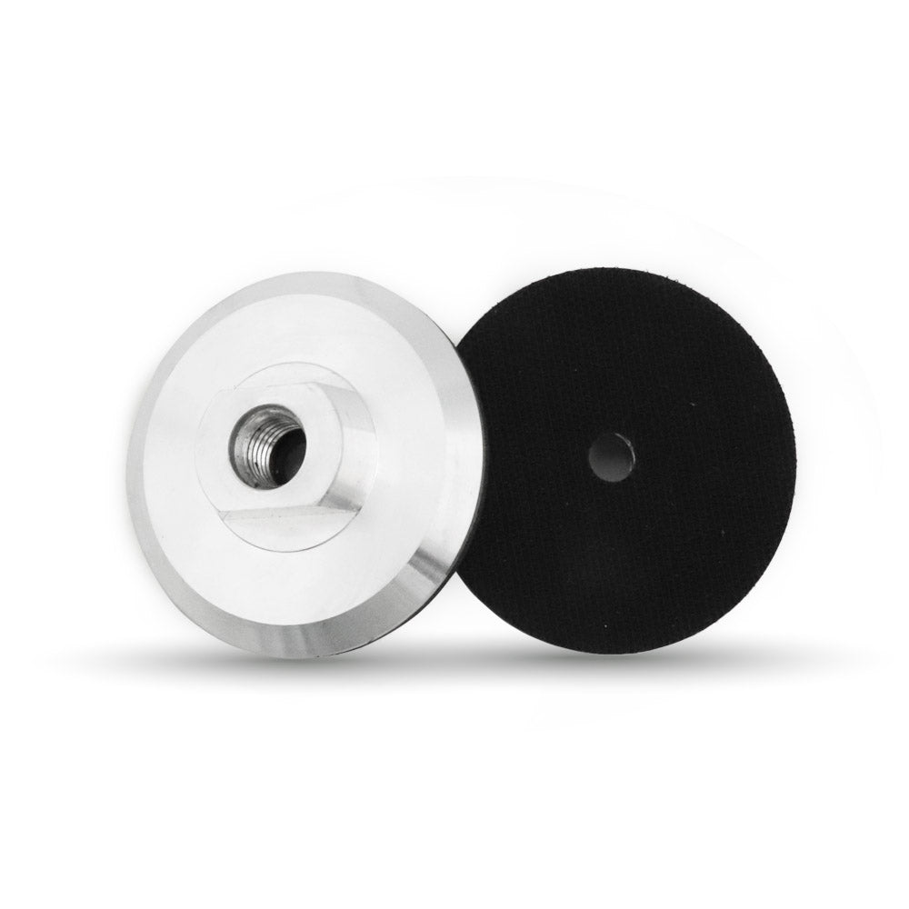 SHDIATOOL Rubber/Aluminum Backer Pads with M14 Thread for Diamond Polishing Pads 3"/4"/5" - SHDIATOOL
