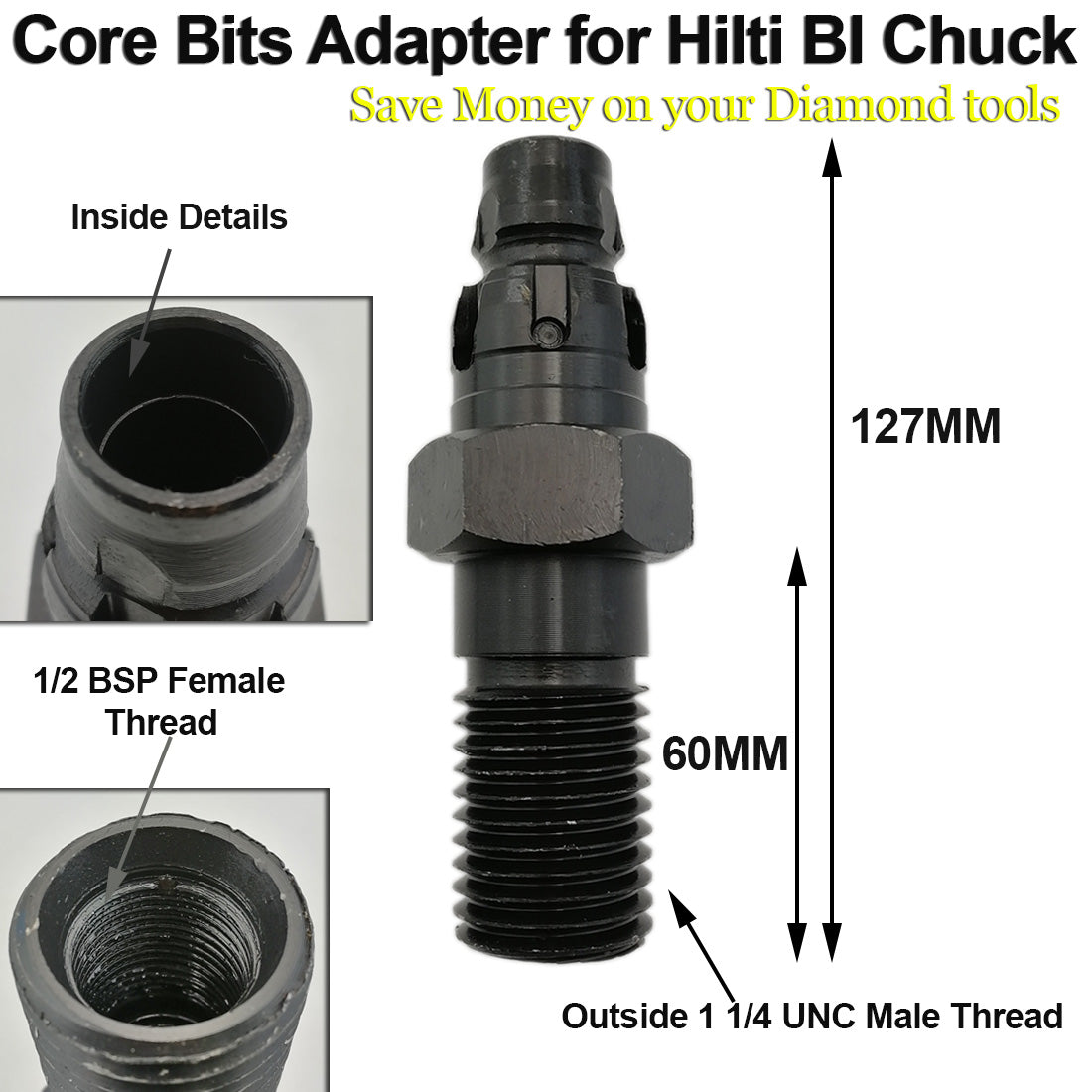 SHDIATOOL DIAMOND CORE DRILL ADAPTER for Hilti - DIATOOL