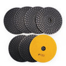 SHDIATOOL Diamond Polishing Pads for Marble Granite Dia 4"/100mm 7pcs/set - SHDIATOOL