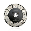 SHDIATOOL Granite Turbo Cutting Blades Two-in-One Design Cut Grind Sharpen Marble Concrete and Bricks 3" 4.5" 5" 7" 9" - SHDIATOOL