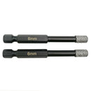 Dry Diamond Drill Bits 2pcs 6/8/10/12/14mm with Quick Change Hex Shank for Granite Porcelain Tile Ceramic Marble - SHDIATOOL