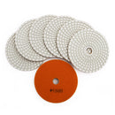 SHDIATOOL Diamond Polishing Pads for Marble Granite Dia 4"/100mm 7pcs/set - SHDIATOOL