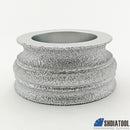 3"/75mm Vacuum Brazed Diamond Hand Convex Grinding Disc - DIATOOL