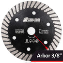 SHDIATOOL 3" Diamond Turbo Blade for Granite Concrete 2pcs 75mm - SHDIATOOL