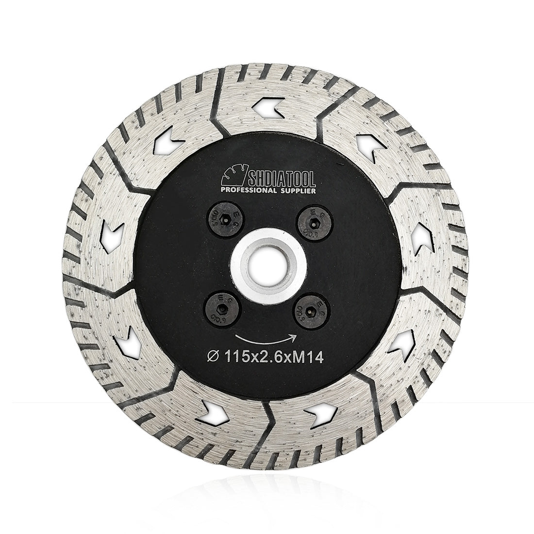 SHDIATOOL Granite Turbo Cutting Blades Two-in-One Design Cut Grind Sharpen Marble Concrete and Bricks 3" 4.5" 5" 7" 9" - SHDIATOOL