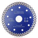SHDIATOOL Hot Pressed A-Shape Mesh Turbo Diamond Blade Dia115/125mm Bore 22.23mm for Tile Marble Masonry - SHDIATOOL