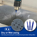 SHDIATOOL Diamond Drill Core Bits with Triangle Shank for Porcelain Tile Ceramic Granite Marble Masonry Stone Diamond Hole Saw 5pcs 6/8/10mm - SHDIATOOL
