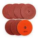 SHDIATOOL Diamond Polishing Pads for Marble Granite Dia 4"/100mm 7pcs/set - SHDIATOOL
