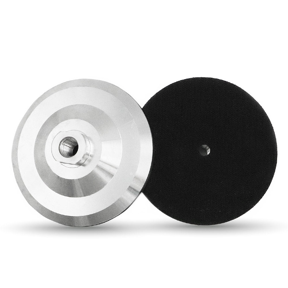 SHDIATOOL Rubber/Aluminum Backer Pads with M14 Thread for Diamond Polishing Pads 3"/4"/5" - SHDIATOOL