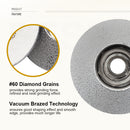 SHDIATOOL Vacuum Brazed Diamond Grinding Wheel with M14 or 5/8"-11 Thread for Marble Granite Quartz Ceramic Tile Stone Concrete - SHDIATOOL