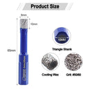 SHDIATOOL Diamond Drill Core Bits with Triangle Shank for Porcelain Tile Ceramic Granite Marble Masonry Stone Diamond Hole Saw 5pcs 6/8/10mm - SHDIATOOL