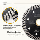 2pcs Concrete Diamond Turbo Blade with Multi Holes Cutting  Granite Marble SHDIATOOL Diameter 7" USA Warehouse - SHDIATOOL