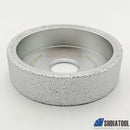 3"/75mm Vacuum Brazed Diamond  Grinding wheel Flat  Profile Wheel - DIATOOL