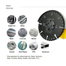 SHDIATOOL Diamond Cut Off Wheels for All Purpose Demolition/Rescue Saw Blades 4.5''/5''/7''/9'' - SHDIATOOL