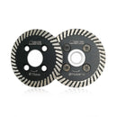 3"/75mm Diamond Mesh Turbo Rim Blade with Removable Flange Carving Granite Marble 2pcs - SHDIATOOL