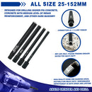 Wet Drill Core Bits for High PSI/Reinforced Concrete 1-1/4" UNC Thread Hole Saw Diameter 25 to 152 mm available only Sold in Europe - SHDIATOOL