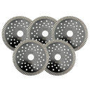 SHDIATOOL Diamond Narrow Turbo Blade with Multi Holes for Tile Granite Marble Concrete 4.5"5"7"9" - SHDIATOOL