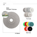 SHDIATOOL Diamond Polishing Pads for Marble Granite Dia 4"/100mm 7pcs/set - SHDIATOOL