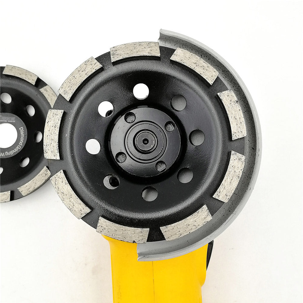 SHDIATOOL Diamond Single Row Grinding Cup Wheel for Concrete Masonry 2 sizes available 4" 5" - SHDIATOOL