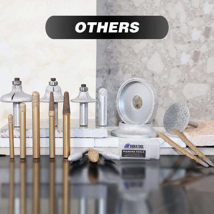 CNC taper ball-end cutter vacuum brazed diamond jig saw for stone  diamond router bits for stone