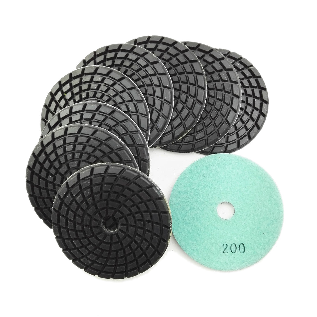 SHDIATOOL 4" Concrete Wet Diamond Polishing Pads Polishing  Concrete 9/12pcs - SHDIATOOL