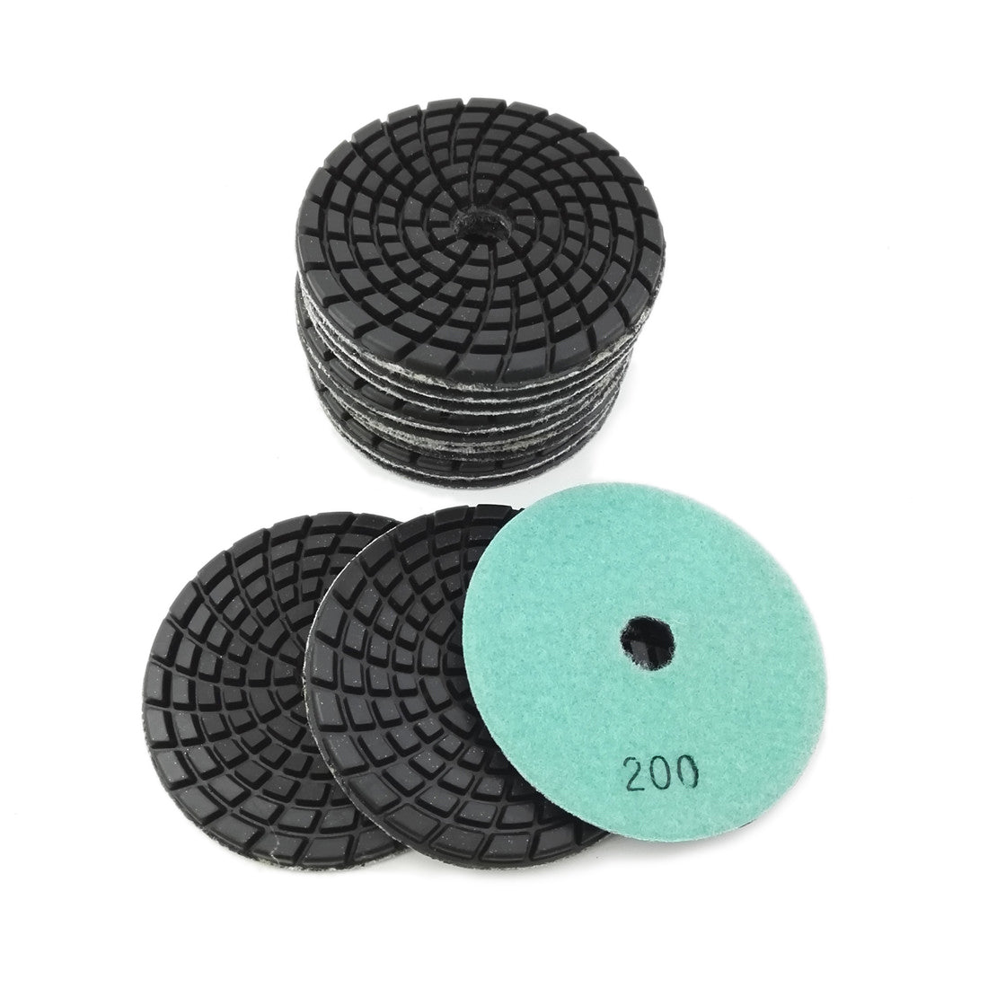 SHDIATOOL 4" Concrete Wet Diamond Polishing Pads Polishing  Concrete 9/12pcs - SHDIATOOL