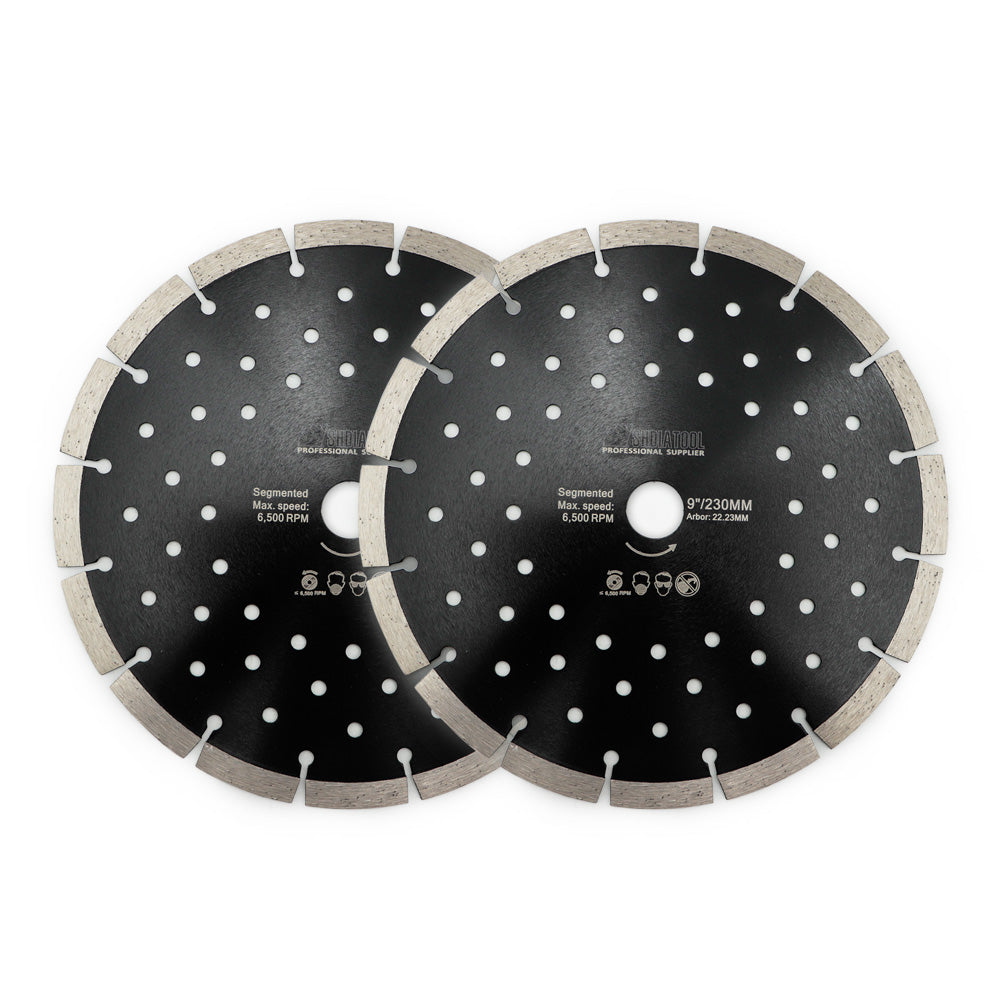 SHDIATOOL Concrete Diamond Segmented Saw Blade with Multi Holes Cutting Granite Marble - SHDIATOOL
