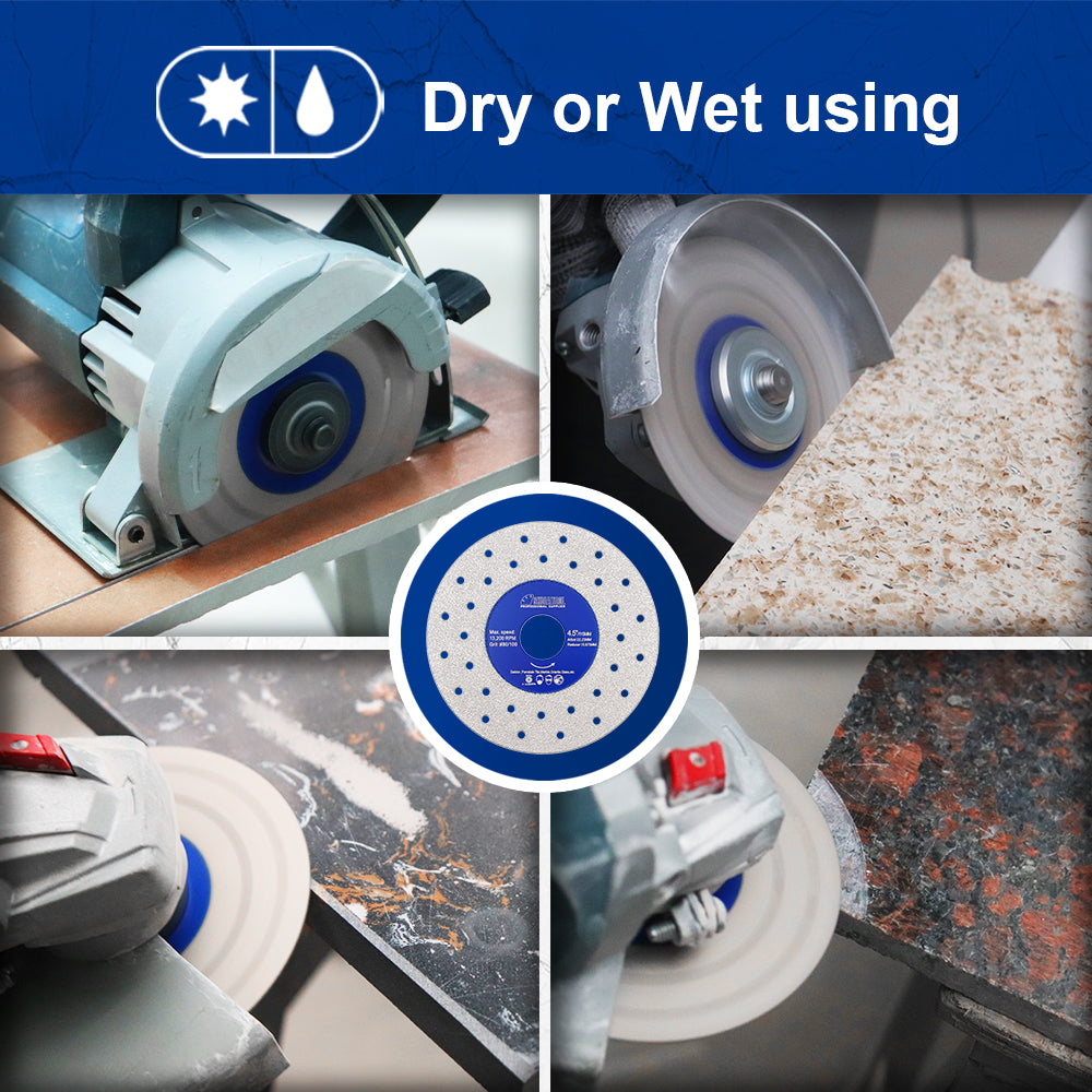 SHDIATOOL 1/2/3pcs Porous Widened Cutting Blade 75/115/125mm Ultra-Thin Disc Dekton Porcelain Tile Marble Glass Granite