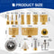 SHDIATOOL 13pcs 6-110MM Core Drill Bit Kit 5inch X mesh Cutting Saw Blade for Ceramic Tile Porcelain Tile Marble