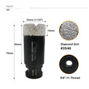 SHDIATOOL Diamond Core Drill Bit 6-38mm Porcelain Marble Brick Hole Saw 5/8-11