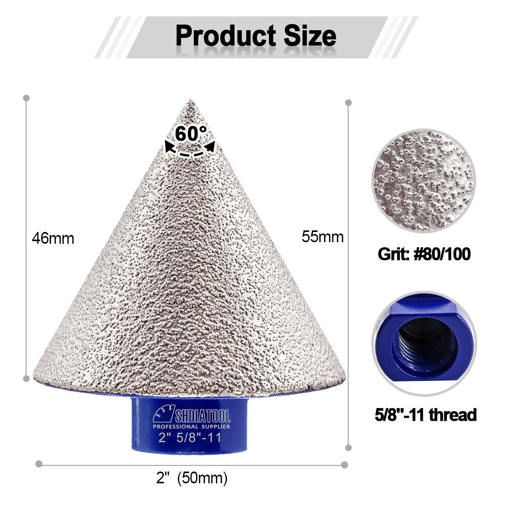 2"Diamond Beveling Chamfer Bits Enlarging Polishing Shaping for Granite Marble