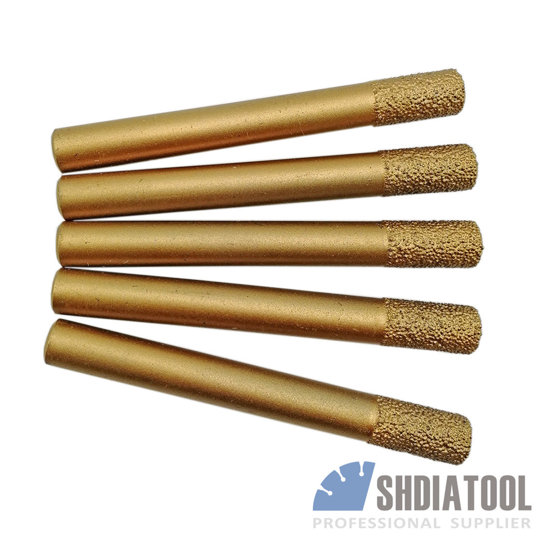 5pc CNC Diamond Flat-end Straight Knife Engraving Bits for Marble SHDIATOOL - SHDIATOOL