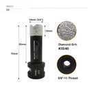 SHDIATOOL Diamond Core Drill Bit 6-38mm Porcelain Marble Brick Hole Saw 5/8-11