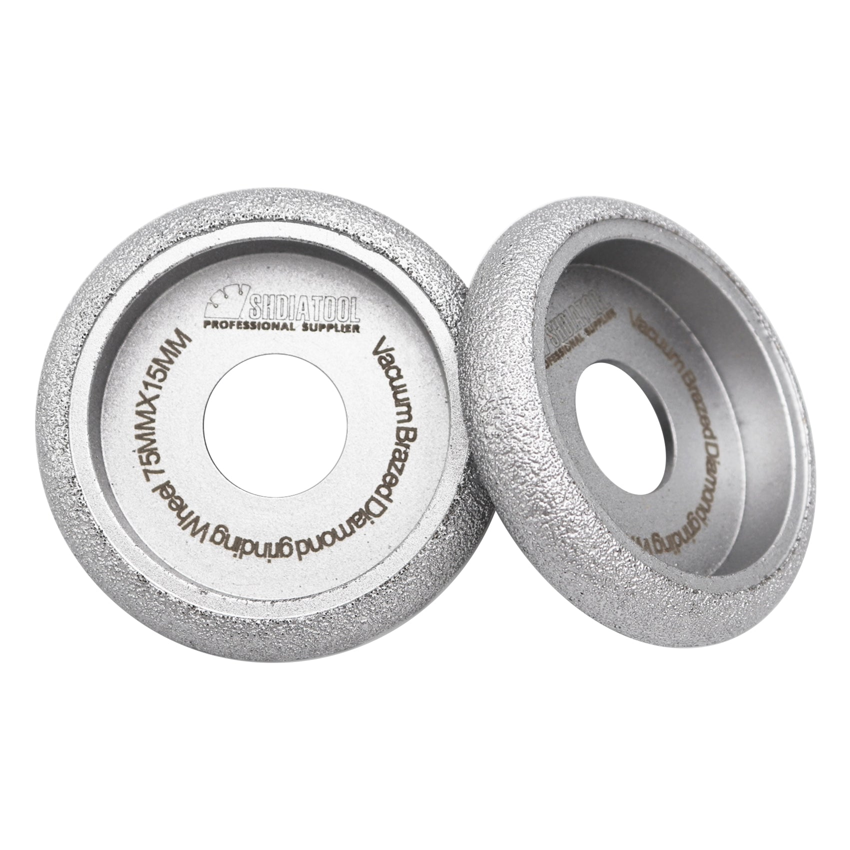 3"/75mm Diamond Convex Wheel for Grinding Concrete Marble Granite 2pcs - SHDIATOOL