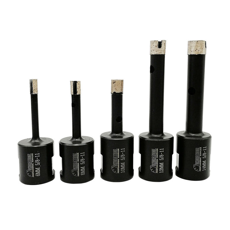 Wet Diamond Drilling Core Bits for Hard Granite Marble Concrete from 6mm to 14mm - SHDIATOOL