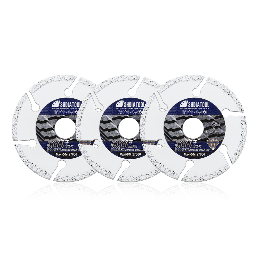SHDIATOOL 2pcs Metal Cutting Disc 2"  3-3/8'' Saw Blade for Steel Tube Iron Rebar  Saw Blade