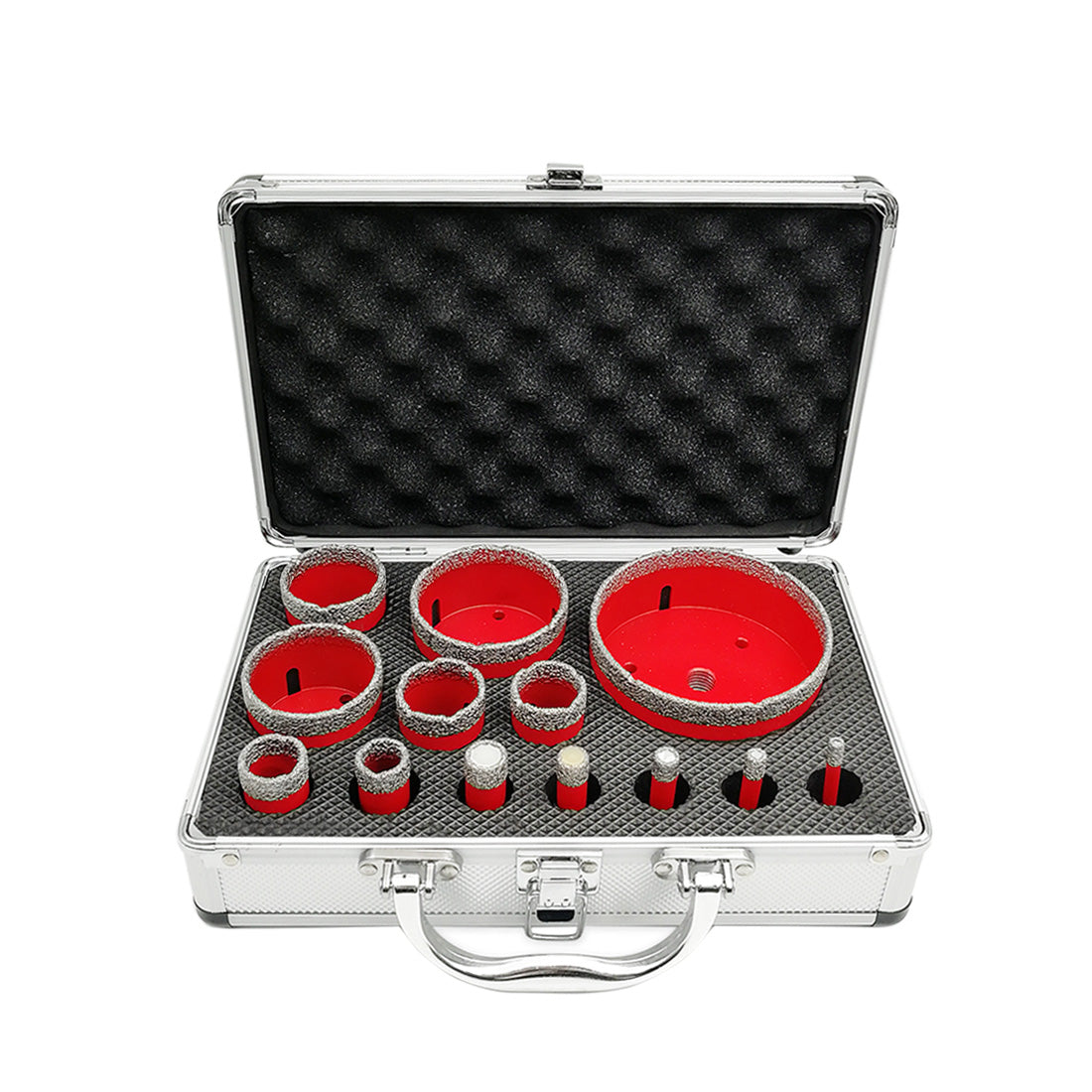 SHDIATOOL Red Diamond Drill Core Bits Kit for Tile Porcelain Granite M14 Thread - SHDIATOOL