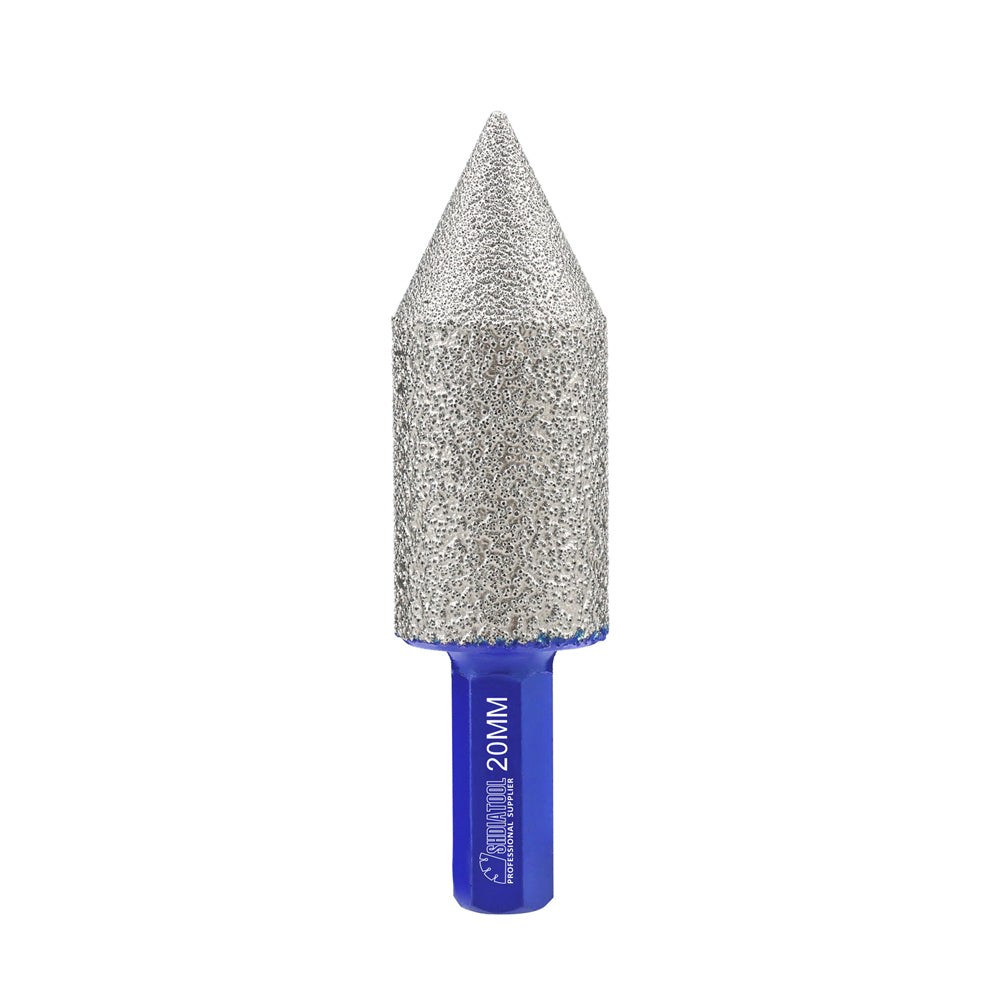 Diamond Chamfering Milling Finger Bit for Ceramic Porcelain Granite Hexagonal Shank