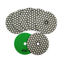 SHDIATOOL 4 inch Dry Diamond Polishing Pad for Granite Marble  7pcs/set - SHDIATOOL