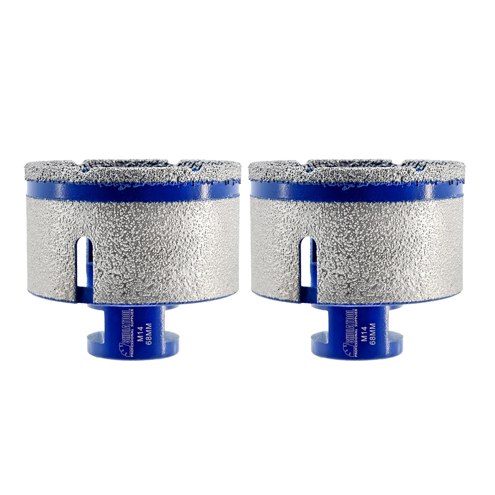 SHDIATOOL Diamond Drilling Finger Milling Bits with 5/8-11 or M14 Thread for Ceramic Tile Marble Granite Porcelain Dia 20/25/35/50/68/75mm - SHDIATOOL