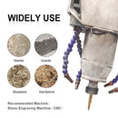 2pcs CNC Diamond Cone Type with Ball End Engraving Bits for Granite Marble Ceramic