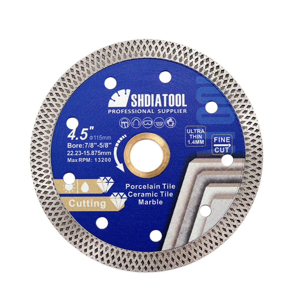 Mesh Saw Blade 10pcs 4.5" Ceramics Tile Marble Cutting Disc SHDIATOOL
